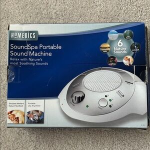 HOMEDICS Soundspa Portable Sound Machine w/6 Nature Sounds